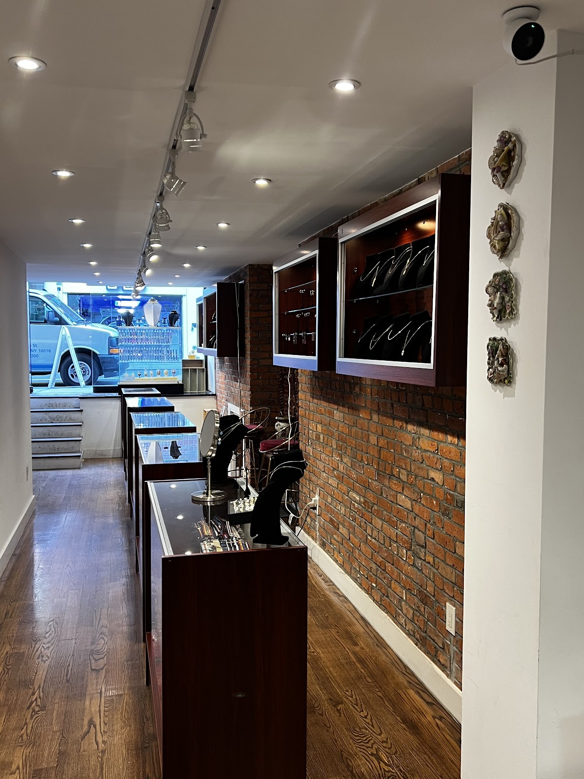 Inside the shop, looking back toward West 20th
